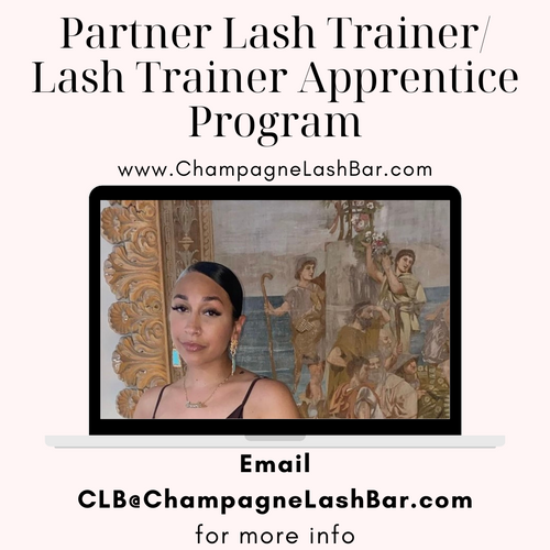 Partner Lash Trainer/Lash Trainer Apprentice (Retainer)